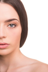 Fototapeta premium Young woman with beautiful healthy face
