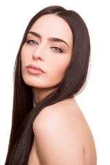 Fototapeta premium Young woman with beautiful healthy face