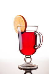 Mulled wine on white