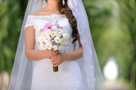 Bride and Elegant Bouquet