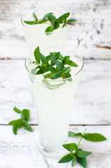 Lemonade with mint