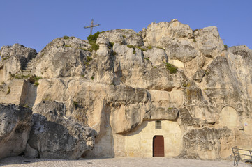 Italy. Italia. Matera. Chiesa rupestre