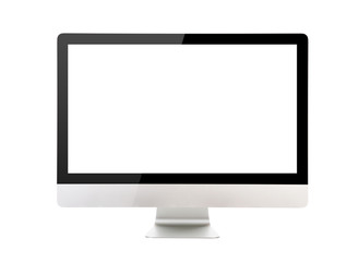 Fototapeta premium Computer display isolated on white background