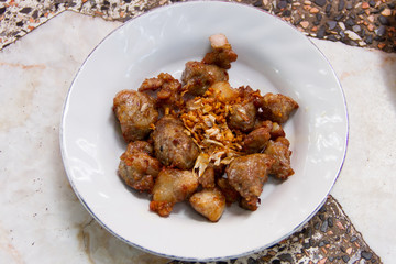 Sour pork Ribs, fried