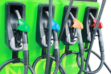 fuel dispenser at the gas station