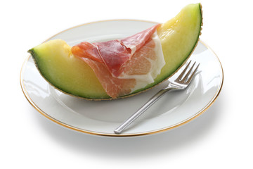 メロンと生ハム