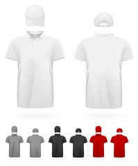 Polo shirt uniform template
