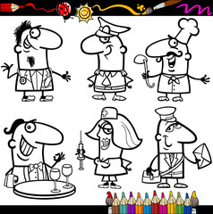 people occupations for coloring book