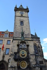 Astronomical clock tower in Prague
