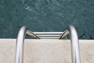 ladder in the harbor