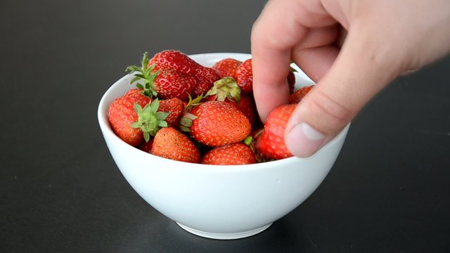 Erdbeeren Essen