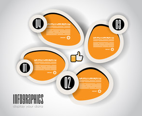 Infographics concept background to display