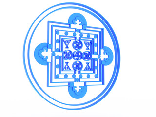Blue mandala