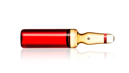 Medical ampule isolated