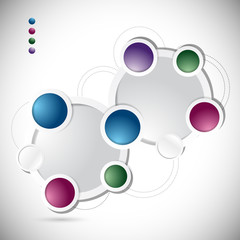 circle colorloop business, template illustration