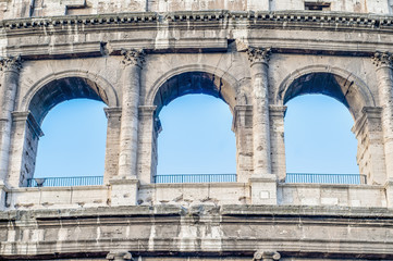 Obraz premium The Colosseum, or the Coliseum, in Rome, Italy
