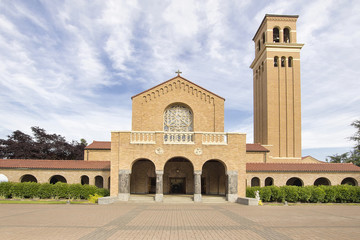 Historic Mount Angel Abbey Oregon Front View