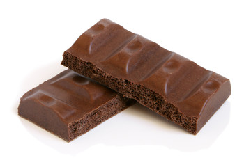 Porous chocolate pieces