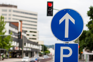 street arrow sign germany