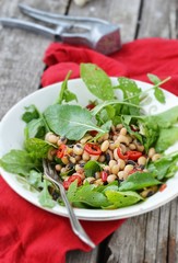 beans and ruccola salad