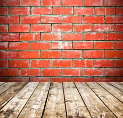 old spacious room with stone grungy wall 