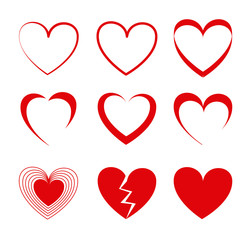 hearts icons