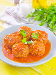 meat ball with tomato sauce
