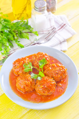 meat ball with tomato sauce