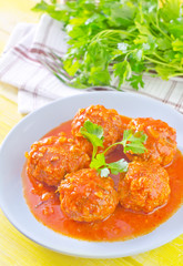 meat ball with tomato sauce