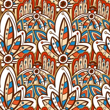 American Indian seamless pattern