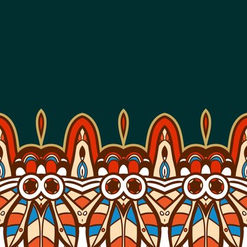 American Indian seamless pattern