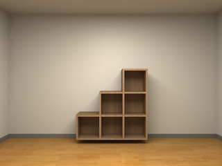 収納棚のある部屋