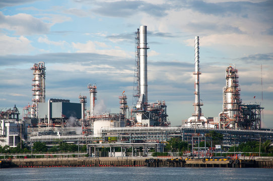 Oil refinery factory at Thailand