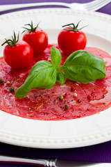 Carpaccio - traditional Italian food
