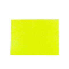 Yellow note Paper isolated on white background