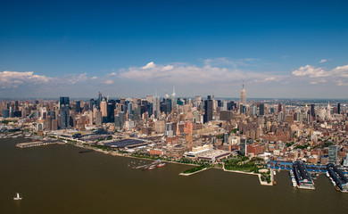 Skyscrapers and skyline of lower Manhattan, New York City