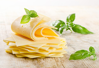 cheese on a wooden table