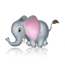 Fototapeta premium cute elephant cartoon