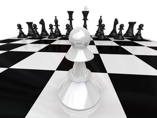 Chess isolated on white