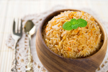 Biryani rice, basmati