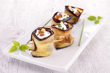 eggplant rolled with cheese