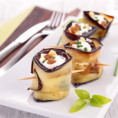 eggplant rolled with cheese