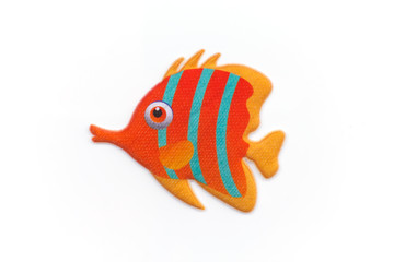 sticker colorful cartoon fish