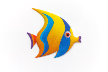 sticker colorful cartoon fish