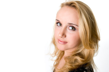 Naklejka premium Pretty young woman