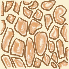 giraffe skin pattern