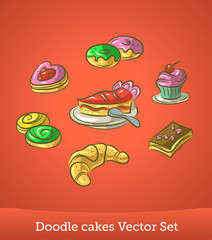 Doodle cake set