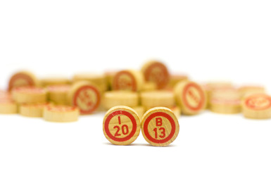 The year 2013 in wooden bingo tiles