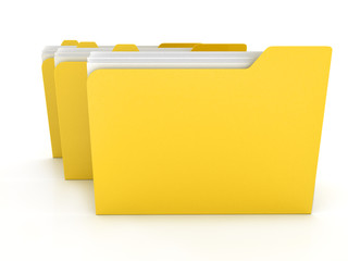 Yellow folders