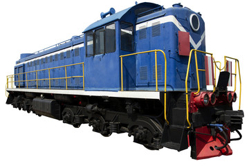 blue locomotive